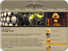 Brew Haven website